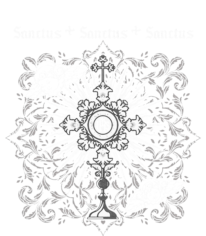 Sanctus Eucharist Catholic Traditional Latin Mass Jesus Ladies Essential Flowy Tank