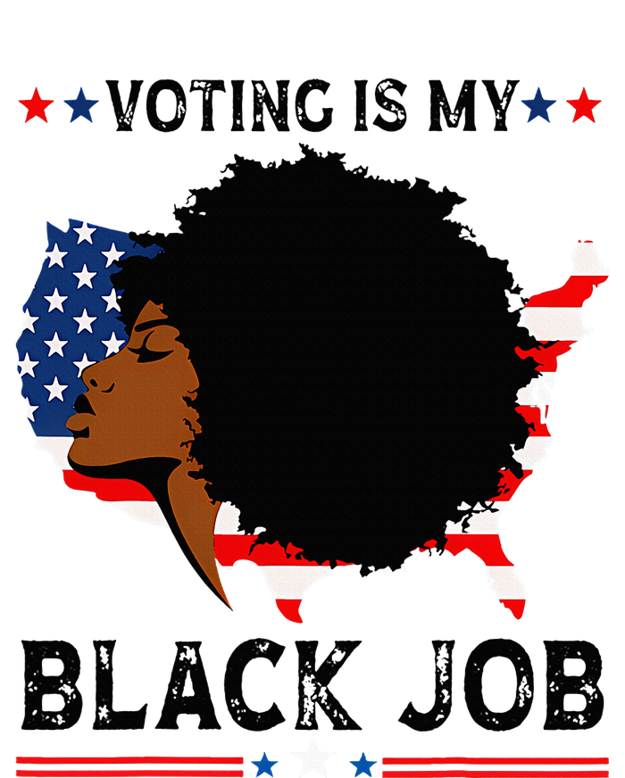 Voting Is My Black Job Black American Voting Valucap Bio-Washed Visor