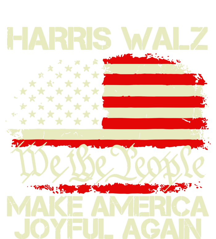 Harris Walz 2024 Make America Joyful Again We The People American Flag T-Shirt