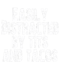 Easily Distracted By Tits And Tacos Women’s Perfect Tri Rocker Tank