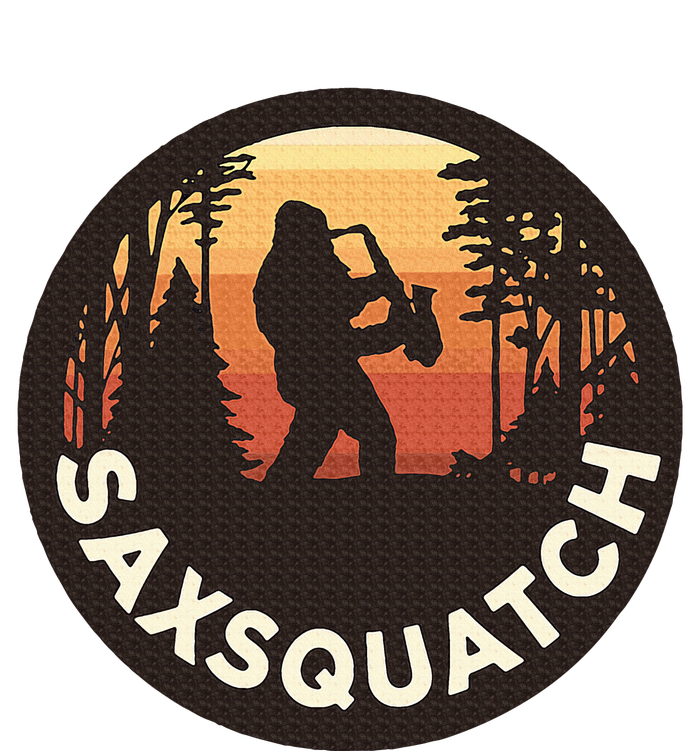 Retro Vintage Sax Squatch Yeti Bigfoot Playing Saxophone Insulated Varsity Jacket