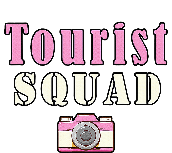 Tourist Squad Camera Girl Souvenir Vacation Travel Retro T-Shirt