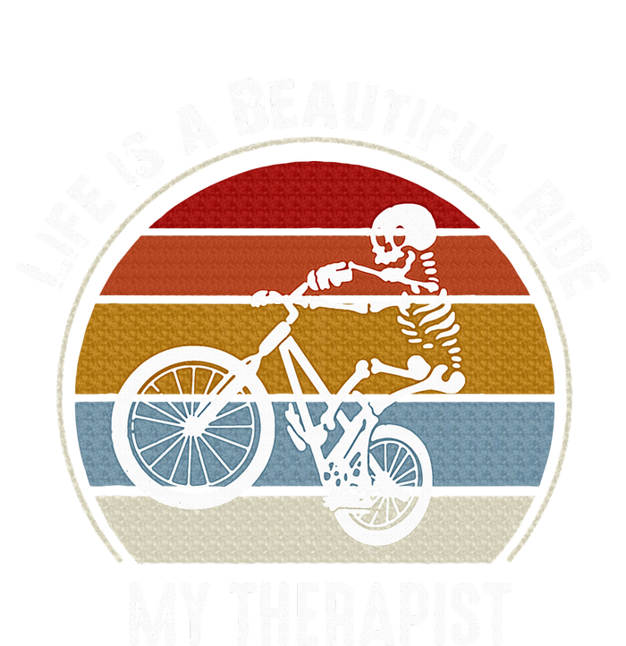 Skeleton Riding A Bicycle Life Is A Beautiful Bicycling T-Shirt