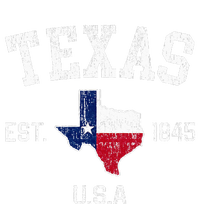 Vintage Texas Est 1845 Texas State Flag Map Texan Pride Kids Long Sleeve Shirt