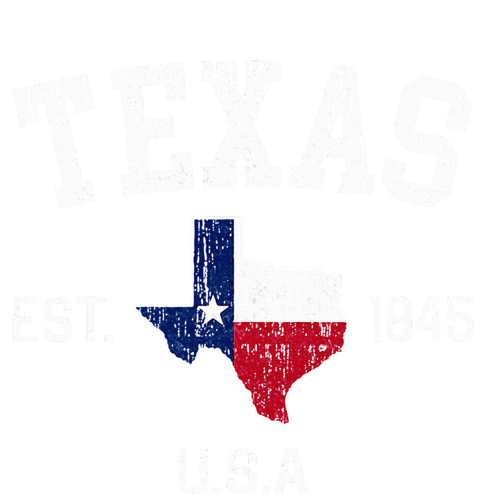 Vintage Texas Est 1845 Texas State Flag Map Texan Pride Kids Long Sleeve Shirt