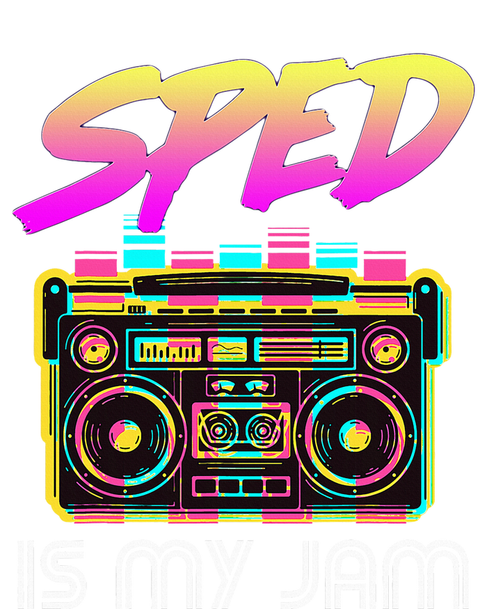 Back To School Retro Sped Is My Jam 80s Teacher Boombox T-Shirt