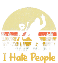 Alien Bigfoot Sasquatch Middle Finger I Hate People Funny Metallic Star Ornament