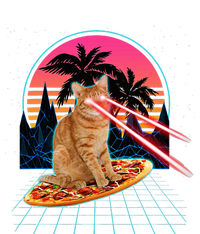 Cat Riding Pizza Laser Eyes 80s Cat In Space Cats Lovers Insulated Varsity Jacket