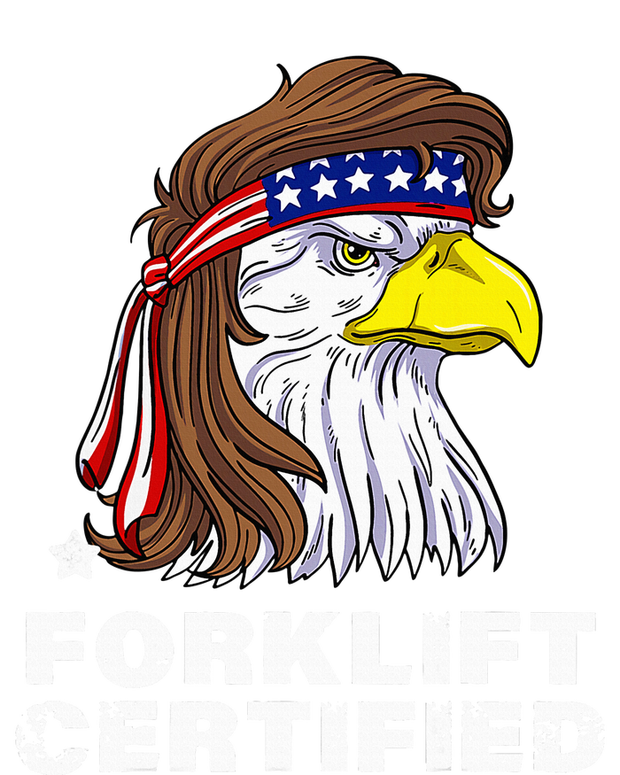 Forklift Certified Eagle Mullet Usa Fork Lift Forklift T-Shirt