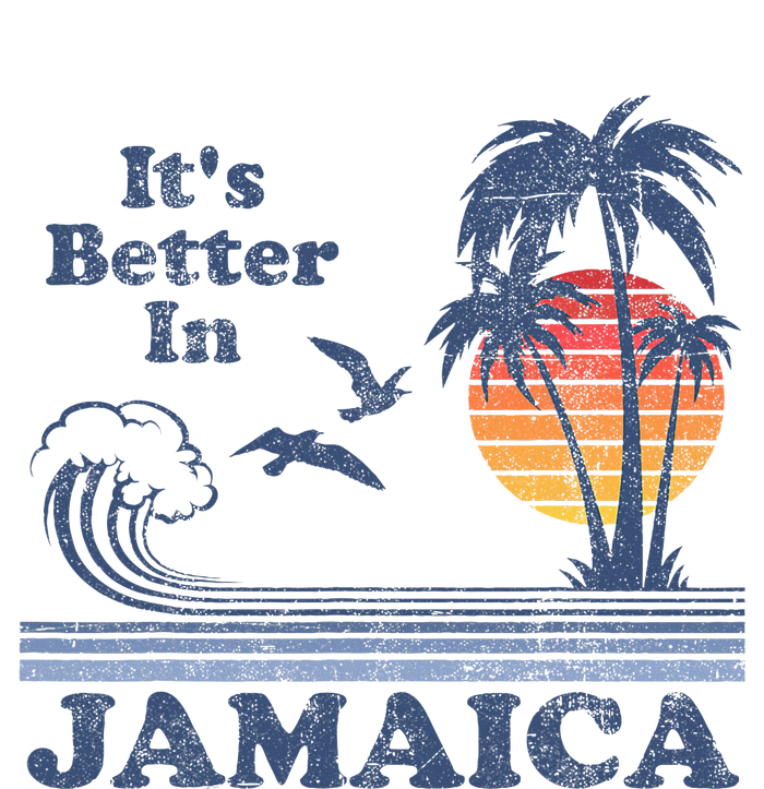 ItS Better In Jamaica Jamaican Beach Retro Vintage 80S 70s Toddler Fine Jersey T-Shirt