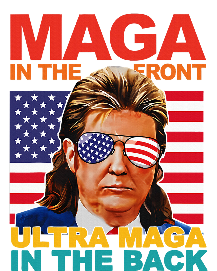 Maga In The Front Ultra Maga In The Back Trump Glasses T-Shirt