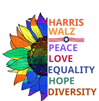 Peace Love Equality Hope Diversity Kamala Harris Waltz 2024 Women's Perfect Tri Rocker Tank