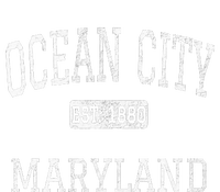 Ocean City Maryland Md Vintage Cropped Pullover Crew