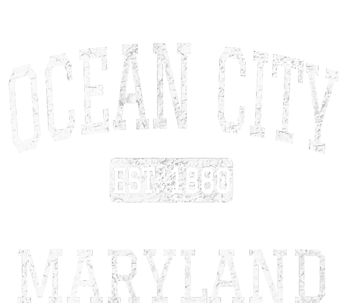 Ocean City Maryland Md Vintage Cropped Pullover Crew