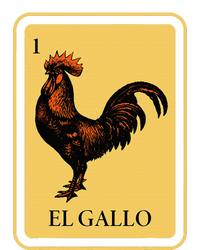 Mexican El Gallo Bingo Card Game Traditional Rooster Flat Bill Trucker Hat