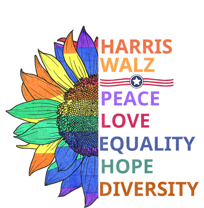 Kamala Harris Waltz Peace Love Equality Hope Diversity Toddler T-Shirt