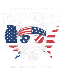 Mind Your Own Damn Business Tim Waltz Kamala Harris 2024 Women's Pullover Hoodie