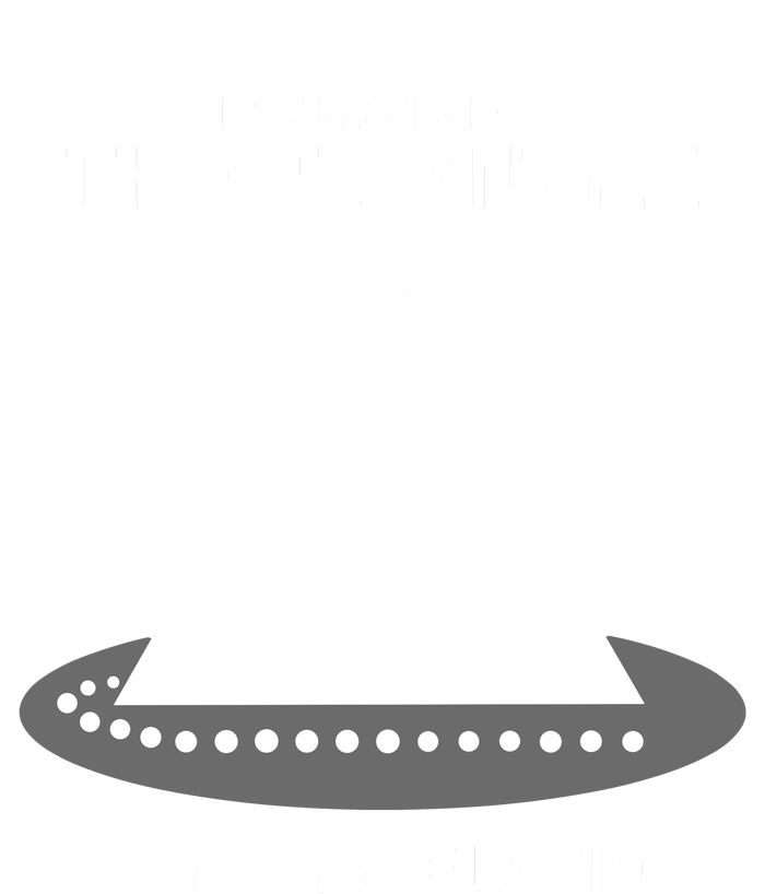 I Survived The Triangle At Shapeland Tie-Dye T-Shirt