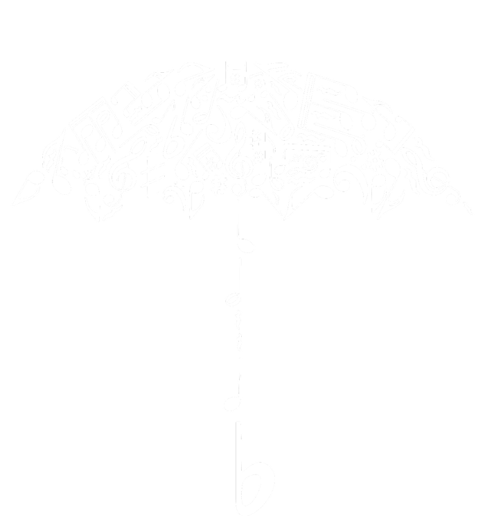 Sound Of Rain Umbrella Of Music Notes T-Shirt