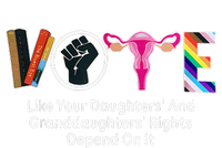 Vote Like Your Daughters And Granddaughters Rights Depend Kids Long Sleeve Shirt