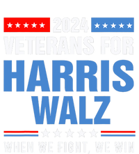 Veterans For Harris Walz 2024 Presidential Campaign Performance Long Sleeve Polo