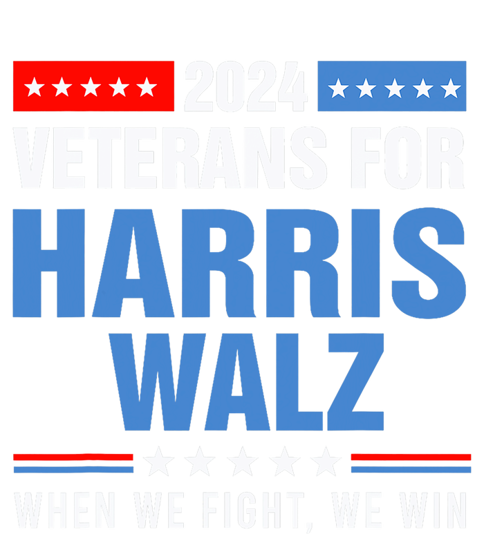 Veterans For Harris Walz 2024 Presidential Campaign Performance Long Sleeve Polo