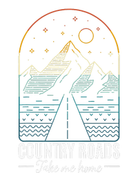 Country Roads Take Me Home Country Roads Retro Country Womens Cotton Relaxed Long Sleeve T-Shirt