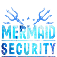 Mermaid Security Funny Dad Mermaid Family Mermaid Squad Metallic Star Ornament