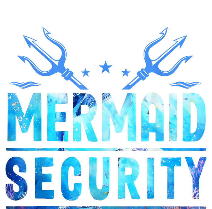 Mermaid Security Funny Dad Mermaid Family Mermaid Squad Metallic Star Ornament