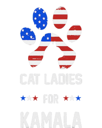 Cat Ladies For Kamala Funny Cat 2024 President Kamala Harris T-Shirt