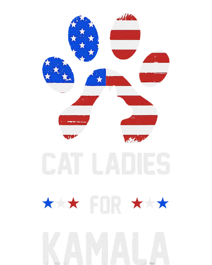 Cat Ladies For Kamala Funny Cat 2024 President Kamala Harris T-Shirt