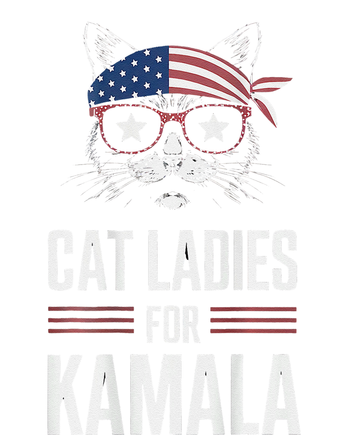 Cat Ladies For Kamala Funny Cat 2024 President Kamala Harris T-Shirt