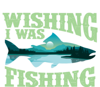 Wishing I Was Fishing Fisherman Fish Lover Angling T-Shirt