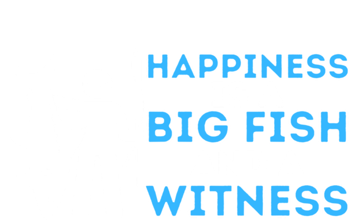 Happiness Is A Big Fish And A Witness Fishing & Fisherman Kids Sweatshirt