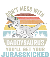 DonT Mess With Daddysaurus T Rex Daddy Saurus Dinosaur High Crown Mesh Back Trucker Hat