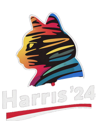 Harris 2024 President Childless Cat Lady Funny Sustainable Bucket Hat