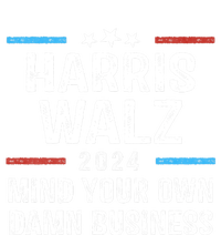 Harris Walz Waltz 2024 Mind Your Own Damn Business Hooded Wearable Blanket