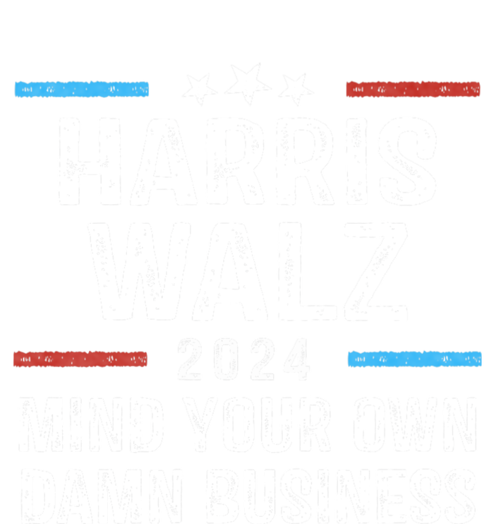 Harris Walz Waltz 2024 Mind Your Own Damn Business Hooded Wearable Blanket