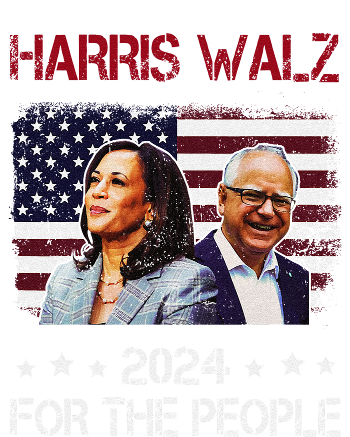 Harris Walz 2024 President American Flag Kamala Harris Waltz Ladies Essential Flowy Tank