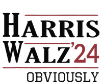 Harris Walz Obviously 2024 Harris Tim Walz Waltz 2024 T-Shirt