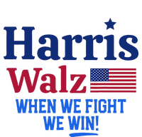 Kamala Harris Tim Walz When We Fight We Win Sustainable Beanie