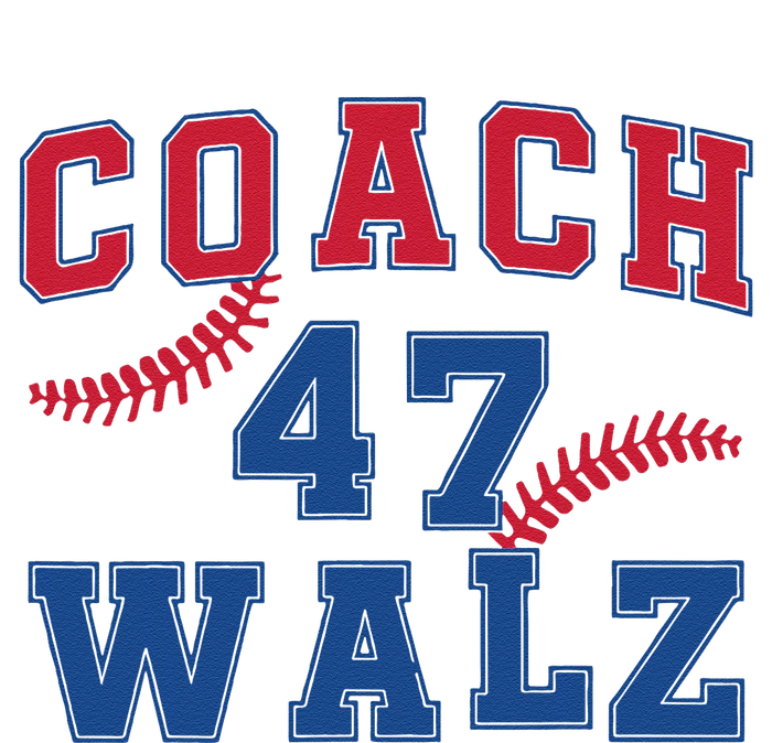 President Kamala Harris Funny Baseball Style Coach 47 Walz T-Shirt