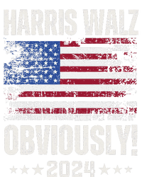 Retro Harris Walz Obviously 2024 Vintage American Flag Coaster