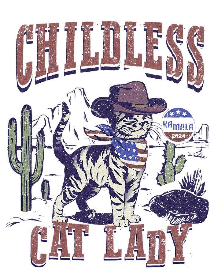 This Childless Cat Lady Ladies Is Voting For Kamala 2024 T-Shirt