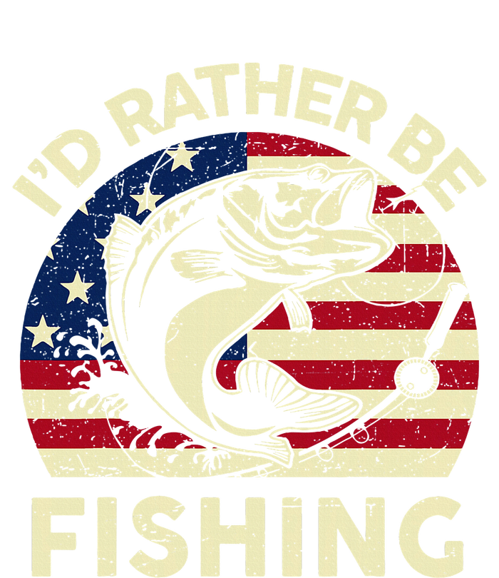 ID Rather Be Fishing Funny Fisherman Tie-Dye T-Shirt