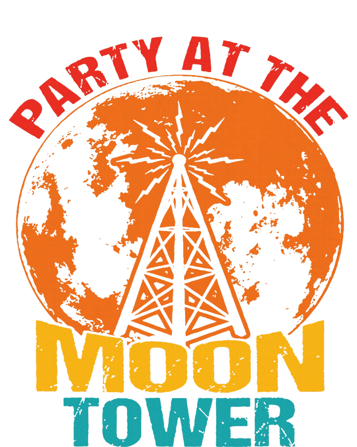 Party At The Moon Tower Vintage Apparel Infant Fleece One Piece