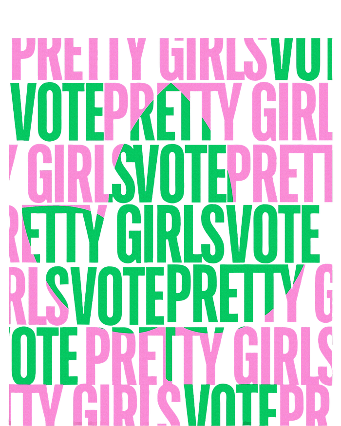 Pretty Girl Vote Green Election Voter T-Shirt