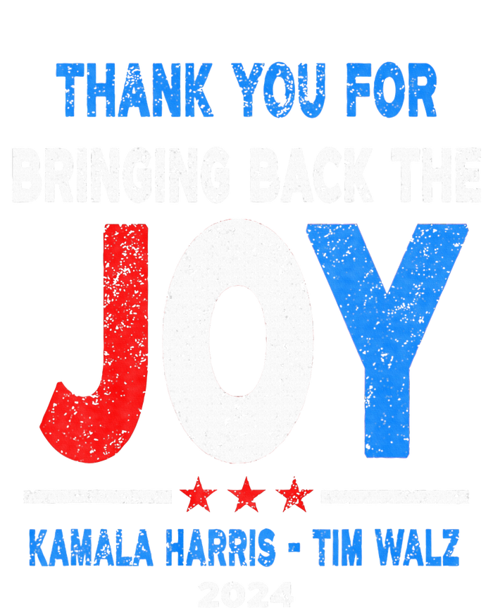 Thank You For Bringing Back The Joy Kamala Harris Tim Walz Pom Pom 12in Knit Beanie