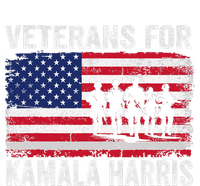 Veterans For Kamala Harris 2024 Election Usa Flag Military Ladies Long Sleeve Shirt