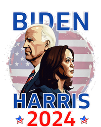 Patriotic Joe Biden Kamala Harris Democrat Campaign 2024 Womens Cotton Relaxed Long Sleeve T-Shirt